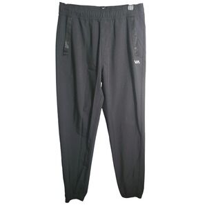 RVCA VA Sport Mens Black Jogger Training Pants Size S 23A1202400